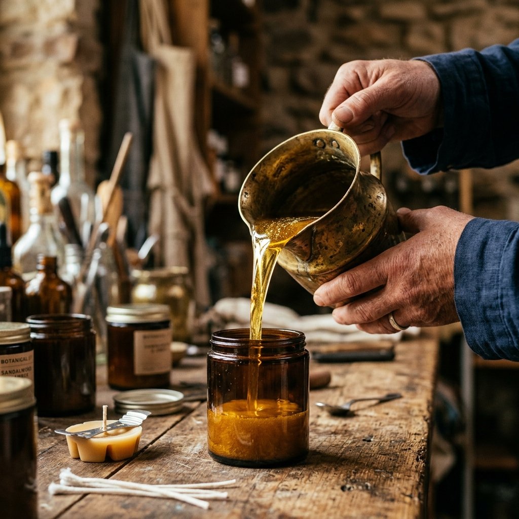 Hand Pouring Soy Wax Craftsmanship